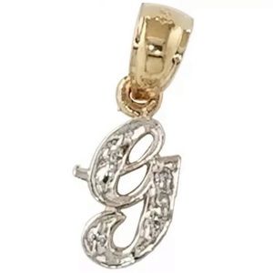 🚫SOLD🚫 14k Gold Letter G Charm Initial Pendant